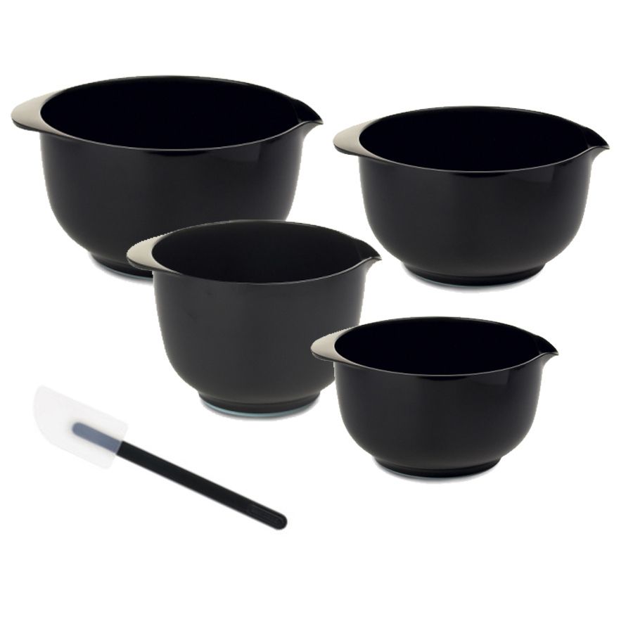 Rosti Margrethe Bowl Set 6-Pack - Mixing Bowls Melamine Black - 13354