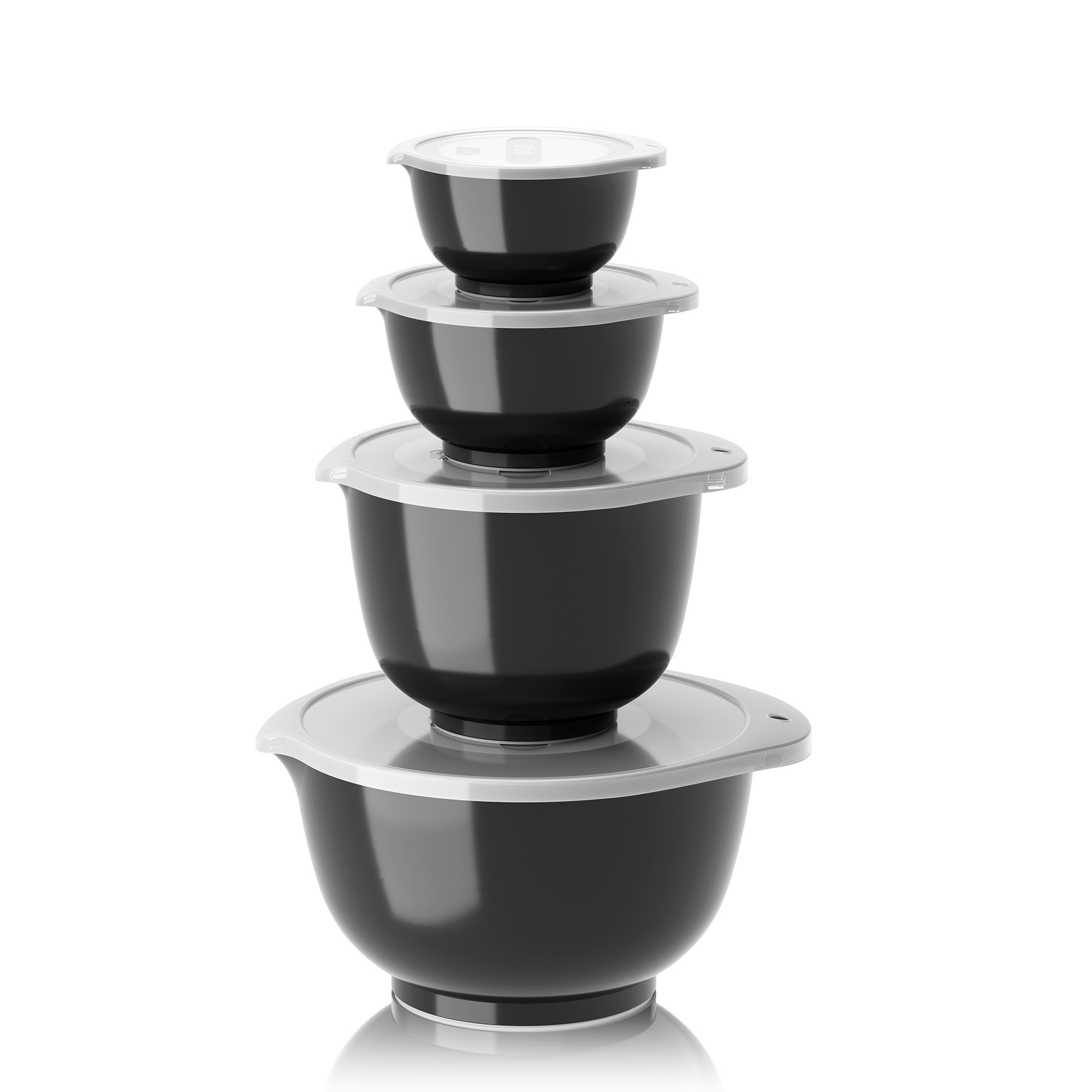 Rosti - Set NEW Margrethe 8-teilig (0,25 l+0,5+1,5+3,0 l + Deckel) - Schwarz Rosti - Set NEW Margrethe 8-teilig (0,25 l+0,5+1,5+3,0 l + Deckel) - Schwarz