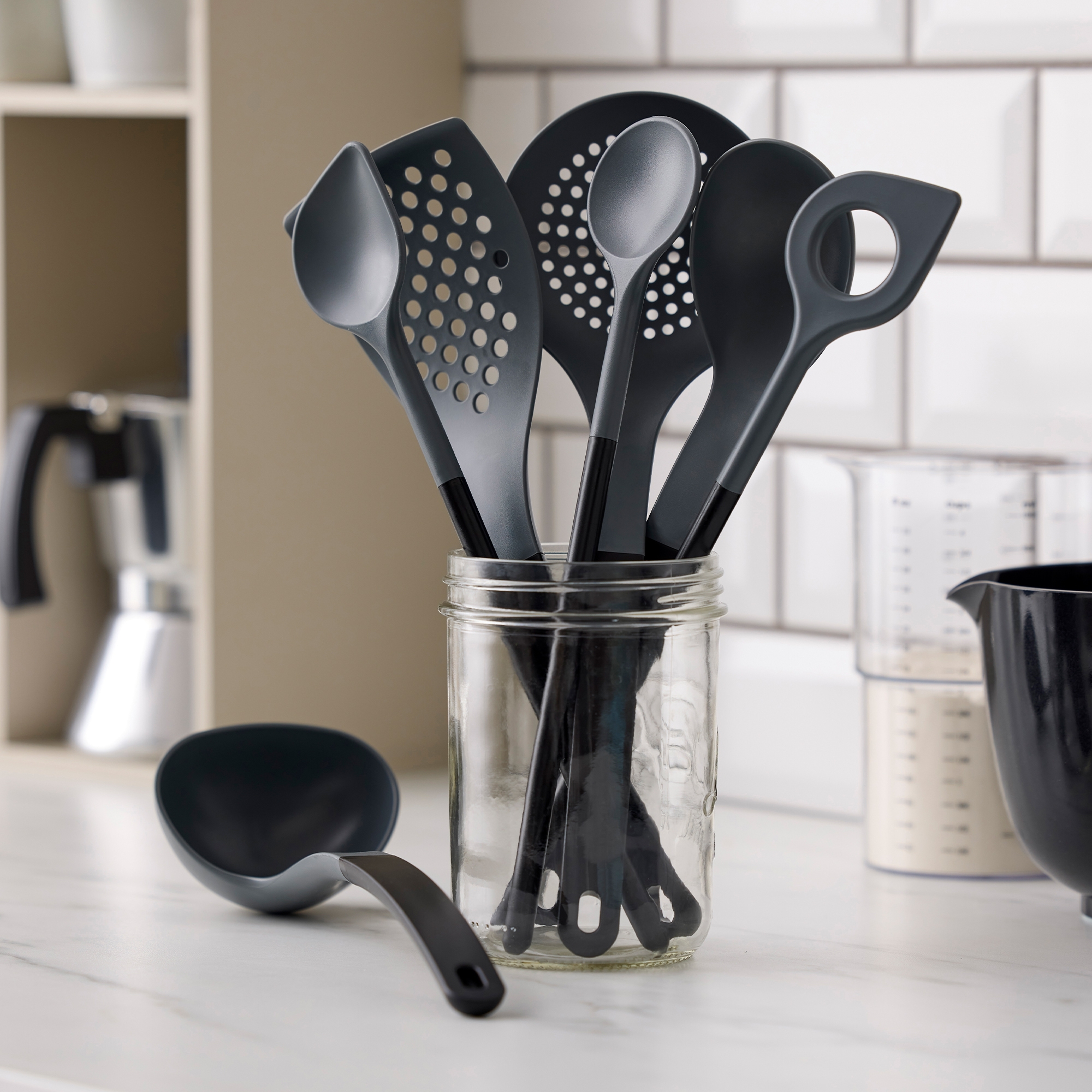 Rosti - NEW Optima Cooking spoon - black Rosti - NEW Optima Cooking spoon - black