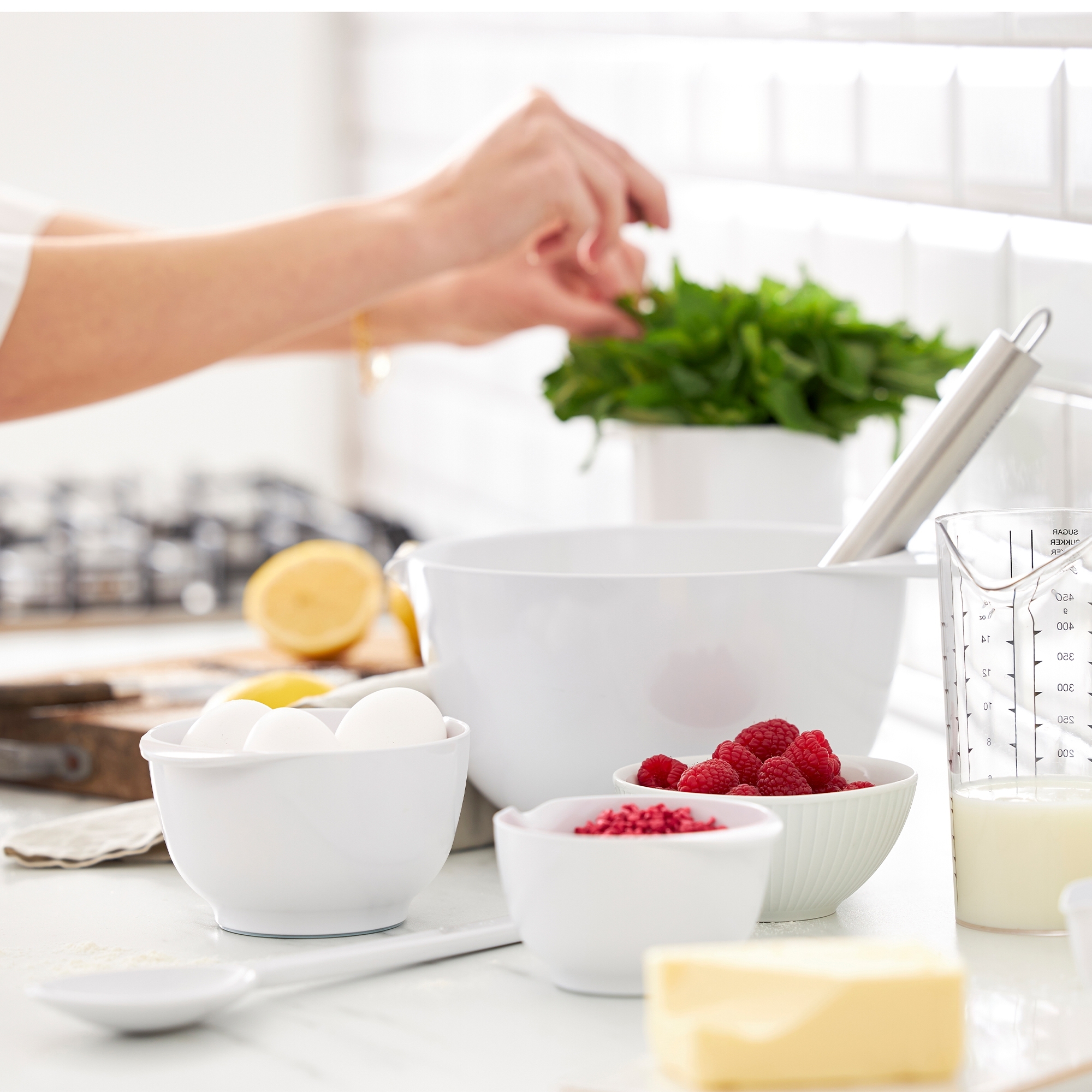 Rosti - NEW Margrethe Rührschüssel - 0,5 l - Weiß Rosti - NEW Margrethe Rührschüssel - 0,5 l - Weiß