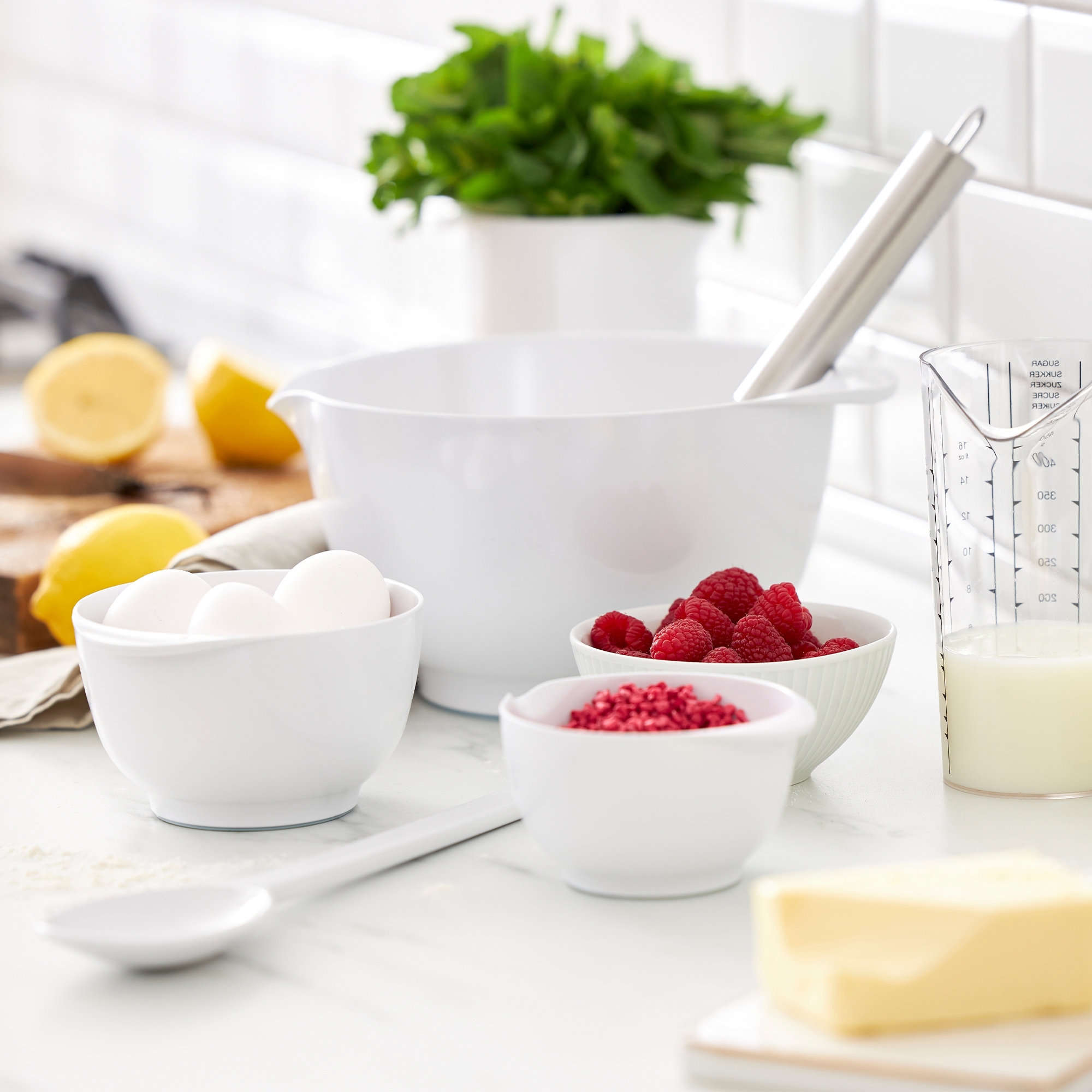 Rosti - NEW Margrethe Rührschüssel - 0,75 l - Weiß Rosti - NEW Margrethe Rührschüssel - 0,75 l - Weiß