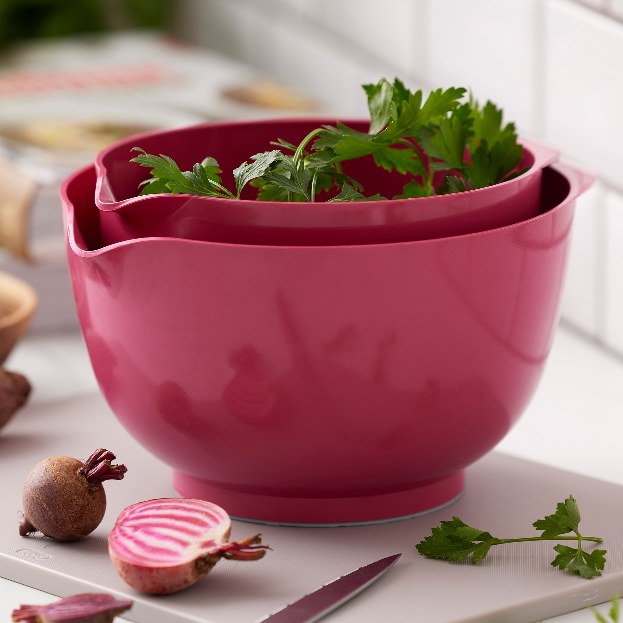 Rosti - Set NEW Margrethe 4-teilig (1,5 l + 3,0 l + passende Deckel) - Beetroot